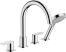 Внешняя часть смесителя для ванны hansgrohe Vernis Shape на край ванны на 4 отверстия 71459000, хром