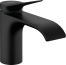 Смеситель для раковины hansgrohe Vivenis 80 со сливным гарнитуром 75010670, матовый черный
