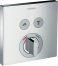 Внешняя часть смесителя для душа hansgrohe ShowerSelect S скрытого монтажа, на 2 потребителя 15768000, хром