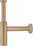 Сифон для раковины hansgrohe Flowstar S дизайнерский 52105140, шлифованная бронза