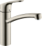 Смеситель для кухонной мойки hansgrohe Focus M41 160, с поворотным изливом 31806800, под сталь