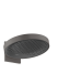 Верхний душ hansgrohe Rainfinity 360 1jet с настенным креплением 26230340, шлифованный черный хром
