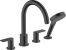 Внешняя часть смесителя для ванны hansgrohe Vernis Shape на край ванны на 4 отверстия 71459670, матовый черный