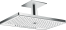 Верхний душ hansgrohe Rainmaker Select 460 3jet с потолочным кронштейном скрытого монтажа 24006400, белый/хром