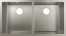 Кухонная мойка hansgrohe S71 S719-U765 интегрированная, с двумя чашами 370/370 43430800, нержавеющая сталь