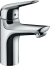 Смеситель для раковины hansgrohe Novus 100 CoolStart, со сливным клапаном Push-Open 71032000, хром