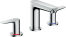 Смеситель для раковины hansgrohe Talis E 150, на 3 отверстия, со сливным гарнитуром 71733000, хром 