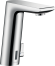 Смеситель для раковины hansgrohe Metris S 150 электронный, с регулировкой температуры, питание от сети 230V 31102000, хром