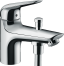 Смеситель для ванны hansgrohe Novus Monotrou на край ванны 71321000/U, хром, уцененный товар