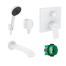 Готовый набор для ванны скрытого монтажа hansgrohe Vivenis с ручным душем Pulsify HG-PR48, матовый белый