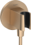 Шланговое подключение hansgrohe FixFit Porter S с держателем для душа 26888140, шлифованная бронза