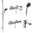 Готовый набор для ванны и душа hansgrohe Vivenis со смесителем для раковины и ручным душем Pulsify HG-PR63, хром