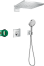 Душевая система hansgrohe Raindance E 300 1jet скрытого монтажа с термостатом ShowerSelect Square 27952000, хром