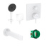 Готовый набор для ванны скрытого монтажа hansgrohe Finoris с ручным душем Rainfinity HG-PR73, матовый белый