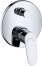 Внешняя часть смесителя для ванны hansgrohe Focus скрытого монтажа, со встроенной защитной комбинацией EN1717 31946000, хром