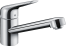 Смеситель для кухонной мойки hansgrohe Focus M42 100, CoolStart, EcoSmart, 1jet 71809000, хром