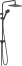 Душевая система hansgrohe Vernis Shape 230 1jet Reno с переключателем потоков 26282670, матовый черный