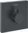 Внешняя часть термостата для душа hansgrohe ShowerSelect HighFlow скрытого монтажа 15760670, матовый черный