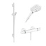 Готовый набор для душа hansgrohe Raindance с термостатом Ecostat HG-PR116, матовый белый