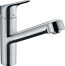 Смеситель для кухонной мойки hansgrohe Focus M43 150, с вытяжным изливом, 71842000, хром