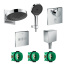 Готовый набор для душа скрытого монтажа hansgrohe Rainfinity HG-PR23, хром
