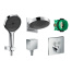 Готовый набор для душа скрытого монтажа hansgrohe Rainfinity HG-PR24, хром