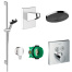 Готовый набор для душа скрытого монтажа hansgrohe Pulsify HG-PR31, хром