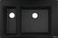 Кухонная мойка hansgrohe S51 S510-F635 врезная, с двумя чашами 180/450 43315170, черный графит