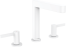 Смеситель для раковины hansgrohe Finoris 160, на 3 отверстия, со сливным клапаном Push-Open 76034700, матовый белый
