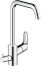 Смеситель для кухонной мойки hansgrohe Focus M41 260, с запорным вентилем 31823000, хром