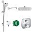Готовый набор для душа hansgrohe Croma с термостатом Ecostat E HG-PR135, хром