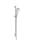 Душевой гарнитур hansgrohe Croma Select E 110, 1 режим, со штангой 90 см, 26594400, белый/хром