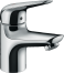 Смеситель для раковины hansgrohe Novus 70, CoolStart, со сливным клапаном Push-Open 71022000, хром