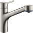 Смеситель для кухонной мойки hansgrohe Talis M52 170, с вытяжным душем 2jet 73860800, под сталь