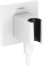 Шланговое подключение hansgrohe FixFit Porter E с держателем для душа 26889700, матовый белый