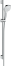 Душевой гарнитур hansgrohe Croma Select E 110 1jet EcoSmart со штангой 90 см 26595400, белый/хром