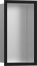 Настенный короб hansgrohe XtraStoris Individual с цветом корпуса под сталь и дизайнерской рамой, 30х15х10 см 56094670, матовый черный