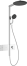 Душевая система hansgrohe Raindance Alive S Showerpipe 300 с термостатом с ShowerSelect Comfort, 24582000, хром