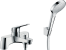 Смеситель для ванны hansgrohe Novus с душевым гарнитуром 71044000, хром