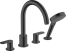 Внешняя часть смесителя для ванны hansgrohe Vernis Blend на край ванны на 4 отверстия 71456670, матовый черный
