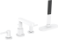 Внешняя часть смесителя для ванны hansgrohe Finoris на край ванны, на 4 отверстия, с sBox 76444700, матовый белый