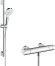 Термостат для душа hansgrohe Ecostat 1001 CL с душевым гарнитуром Crometta Vario, 27812400, белый/хром