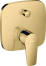 Внешняя часть смесителя для ванны hansgrohe Talis E скрытого монтажа, со встроенной защитной комбинацией 71474990, полированное золото