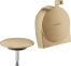 Внешняя часть системы налива/слива-перелива для ванны hansgrohe Exafill S 58117140, шлифованная бронза