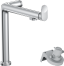Смеситель для кухонной мойки hansgrohe Aqittura M91 240 1jet с поворотным изливом и функцией фильтрации, без фильтра в комплекте 76804000, хром